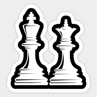 Chess - King and Queen Sticker